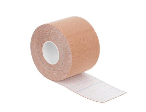 Banda modelatoare pentru sani, adeziva, material elastic, rezistenta la apa, 10 protectii, 5 m x 5 cm, bej [11]