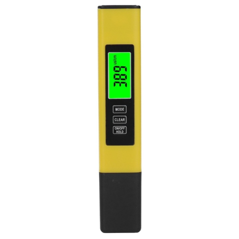 Testere apa - Tester profesional calitate apa 3 in 1, TDS, EC si temperatura, galben