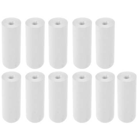 Mini imprimanta termica, portabila, Bluetooth, 11 role incluse, compatibila iOS/Android, incarcare USB-C, design pisica, 11 x 7.8 x 3.7 cm, alb/abastru [3]