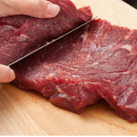 Cutit de bucatarie, lama otel inoxidabil, maner lemn, pentru carne legume, lungime totala 28 cm [1]