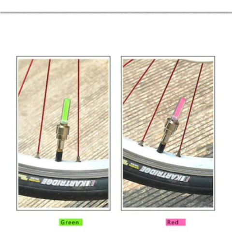Set 6 lumini decorative valva LED pentru biciclete,auto, roz, albastru, verde [3]