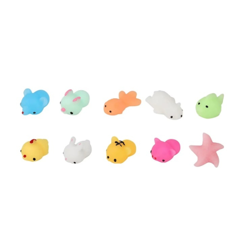 Set 50 jucarii antistres squishy, diverse modele si culori, senzoriale pentru copii, material moale si elastic, multicolor [10]