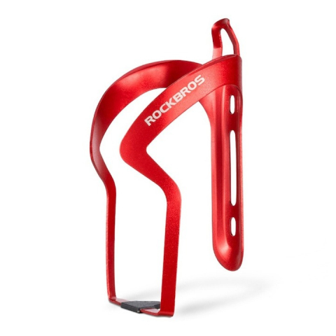 Accesorii ciclism - Suport sticla pentru bicicleta, aluminiu, 140 mm, rosu