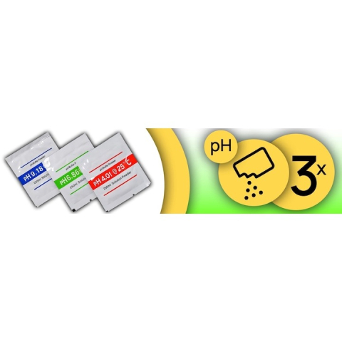 Tester apa, 2 in 1, temperatura si pH, solutii de calibrare incluse, alb/galben [4]