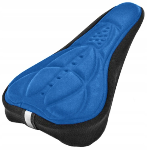 SPORT ȘI ACTIVITĂȚI - Husa pentru sa de bicicleta, universala, din spuma/gel, confortabila, 15.5 x 25.5 x 5 cm, albastru/negru