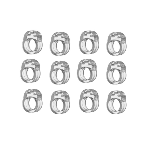 CASA & GRADINA - Set 12 bucati opritor, protectie pentru maner usa, silicon, montare usoara, 31 x 23 x 17 mm, transparent