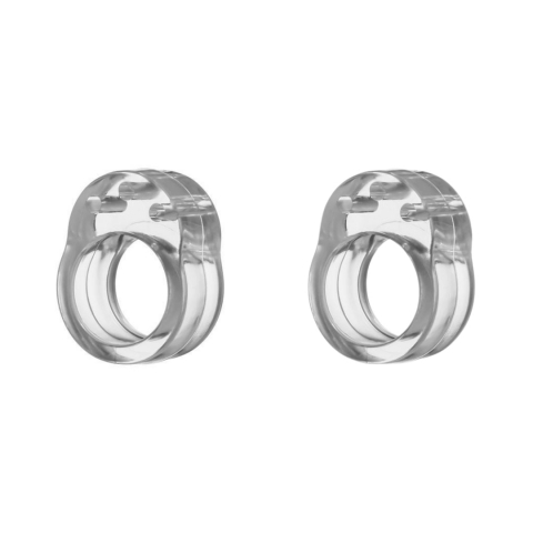 CASA & GRADINA - Set 2 bucati opritor, protectie pentru maner usa, silicon, montare usoara, 31 x 23 x 17 mm, transparent