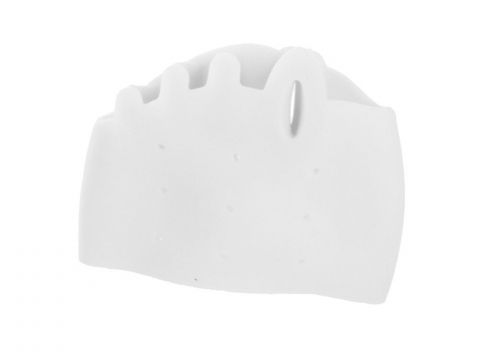 ÎNGRIJIRE PERSONALĂ - Set 2 bucati protectii pentru monturi, separatoare degete, elastic, universal, 7 x 9 cm, alb