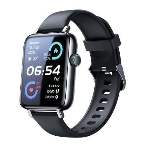 Accesorii fitness - Ceas smartwatch, JR-FT5, Joyroom, monitorizare sport, rezistent apa, wireless, ecran HD 1.83’’, apelare Bluetooth, microfon, negru