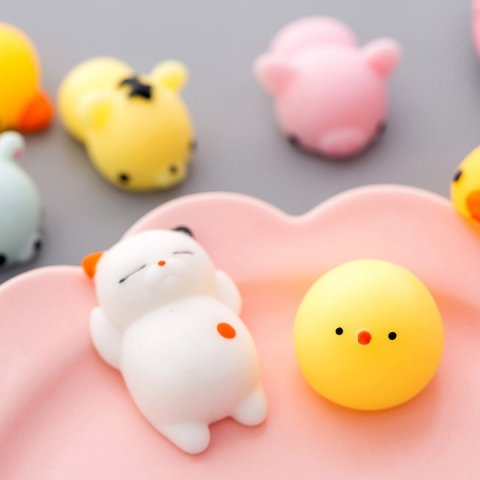 Set 50 jucarii antistres squishy, diverse modele si culori, senzoriale pentru copii, material moale si elastic, multicolor [5]