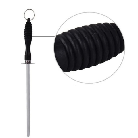Masat, pila pentru ascutit cutite, design ergonomic, 18 cm, inox [3]