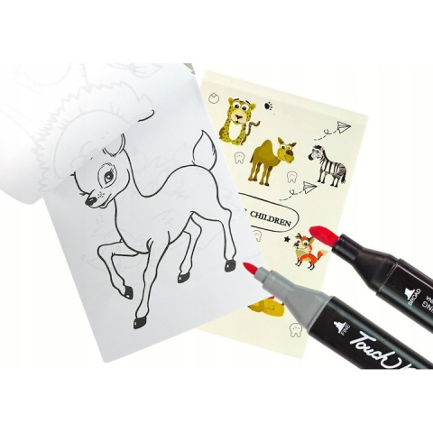 Set de pictura si desen pentru copii, 68 piese, valiza pentru depozitare, carte de colorat, ascutitoare, radiera, markere, pensule, creioane, palete pentru amestecarea culorilor, acuarele, multicolor [10]