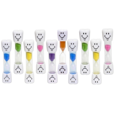 MAMA ȘI COPILUL - Set 10 clepsidre pentru perierea dintilor, 3 minute, multicolor