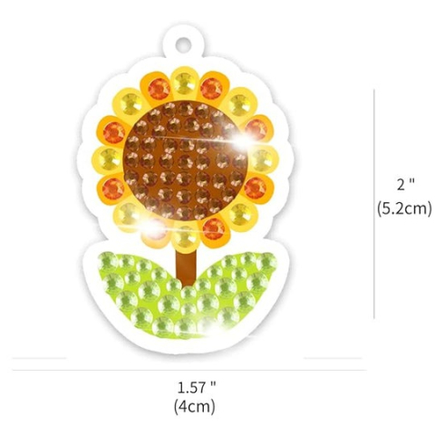 Set brelocuri cu diamante pentru copii, insecte, animale, 15 modele, accesorii incluse, multicolor [3]