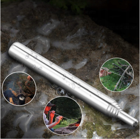 Kit supravietuire multifunctional outdoor 14 accesorii cutie etansa ABS 18x11x5 cm IP54 negru camping urgente [8]