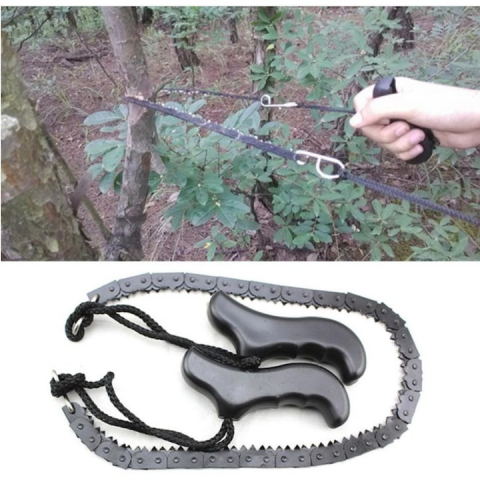 Fierastrau de buzunar, otel, lungime 50 cm, pentru camping, drumetii [6]