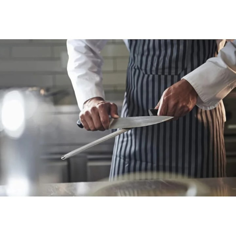 Masat, pila pentru ascutit cutite, design ergonomic, 18 cm, inox [1]