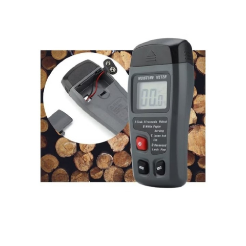 Tester pentru detectarea gradului de umiditate din lemn, display digital, negru [10]