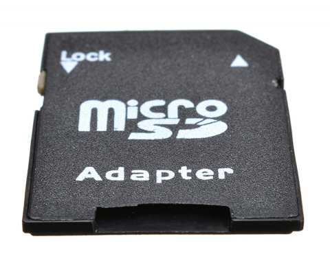 Adaptor pentru carduri de memorie microSD și microSDHC, negru [2]