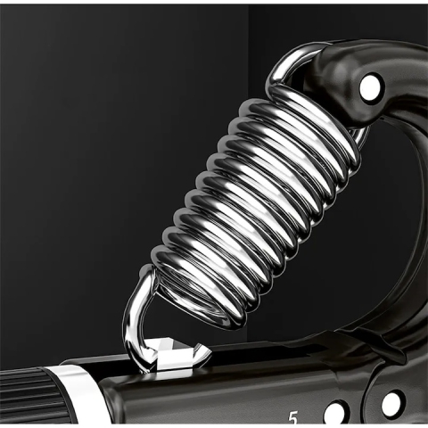 Flexor pentru mana, antebrat, 5-60 kg, contor electronic, maner antiderapant, ergonomic, otel inoxidabil/ABS, 16 x 9 x 2 cm, negru [4]