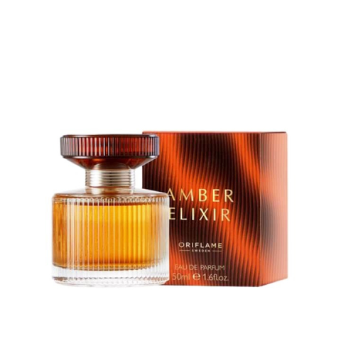 Set complet pentru Ea Amber Elixir (apa de parfum, crema de maini), insotit de insigna Dactylion cu mesaj motivational [1]