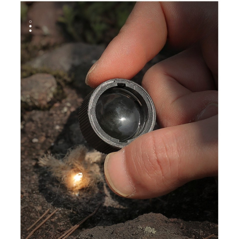 Fluier 7 in 1, multifunctional, lupa, lanterna LED, busola, oglinda, termometru, compartiment depozitare, ABS, pentru camping, drumetii, verde [9]