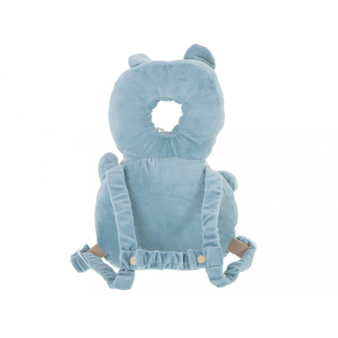 Ham si pernuta de siguranta pentru copii, model Albinuta, protectie pentru cap si spate, cu snur pentru control, ideala pentru primii pasi, material poliester, albastru [1]