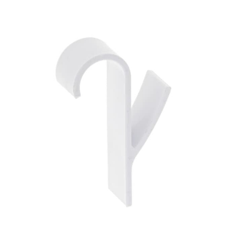 Set 10 suporturi de prosoape si haine, pentru calorifer, plastic, 9.8 cm, alb [10]