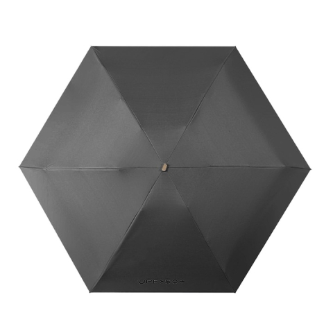 Umbrela, protectie UPF 50+, pliabila, diametru 88 cm, inaltime 58 cm, universala, compacta, constructie solida, husa inclusa, negru [10]