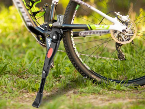 Cric pentru bicicleta, reglabil, 30-34 cm, aluminiu, antiderapant, negru [7]