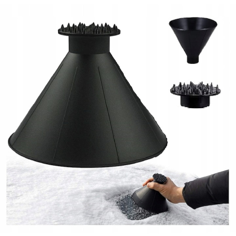 Racleta auto pentru zapada, conica, diametru 14 cm, negru [6]