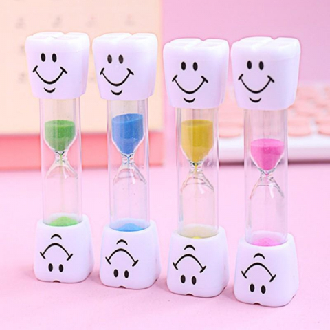 Set 10 clepsidre pentru perierea dintilor, 3 minute, multicolor [10]