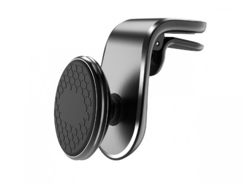 Suport auto pentru telefon, prindere pe grila de ventilatie, magnetic, reglabil 360°, negru [6]