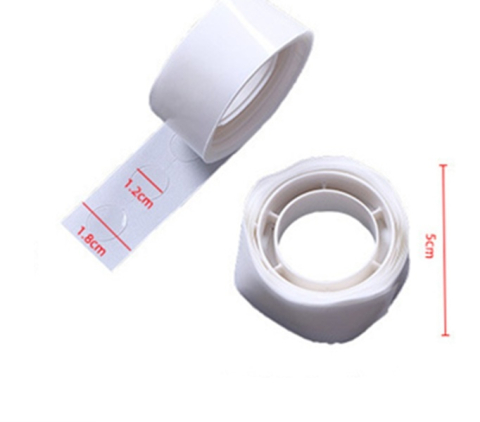 Banda dublu adeziva, 100 buline, pentru lipirea baloanelor, diametru bulina 1.2 cm, diverse suprafete, transparenta [11]