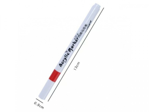 Set 80 markere acrilice, pentru hartie, sticla, piatra, lemn, panza, textile, uscare rapida, multicolor [18]