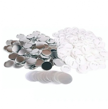 Presa insigne 75 mm din otel si set 100 insigne,Rosu [10]