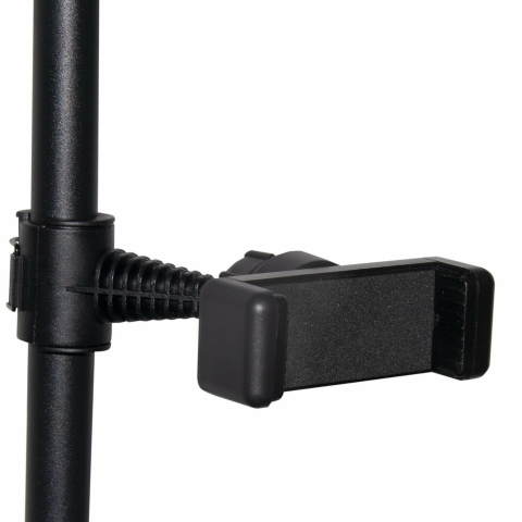 Lampa cosmetica tip semiluna, LED, 40 W, 2500 lm, 320 LED-uri, lumina calda/rece/neutra, inaltime 139-184 cm, negru [3]