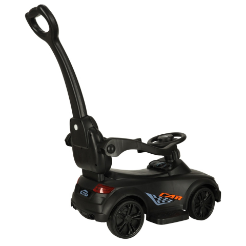 Masinuta pentru copii, maner ghidare, greutate maxima suportata 23 kg, lumini si sunete, 84 x 64 x 31 cm, negru [5]
