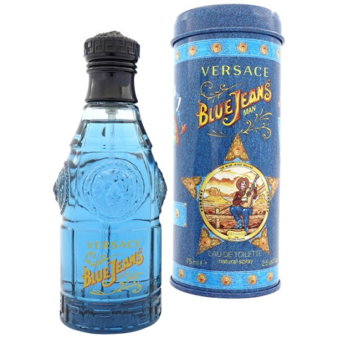 Apa de toaleta pentru barbati, Versace Blue Jeans, 75 ml [1]