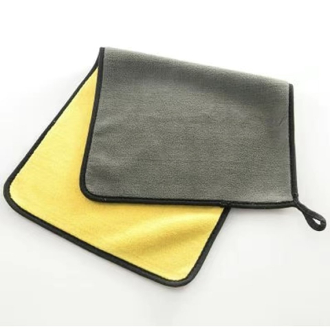 Laveta auto, microfibra, absorbtie ridicata, 60 x 30 cm, galben/gri [13]