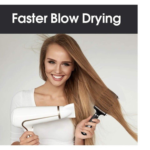 Perie de par, peri de mistret si nylon, curbata, design ergonomic, pentru descurcarea parului, negru, 24.5 x 6.5 cm [12]