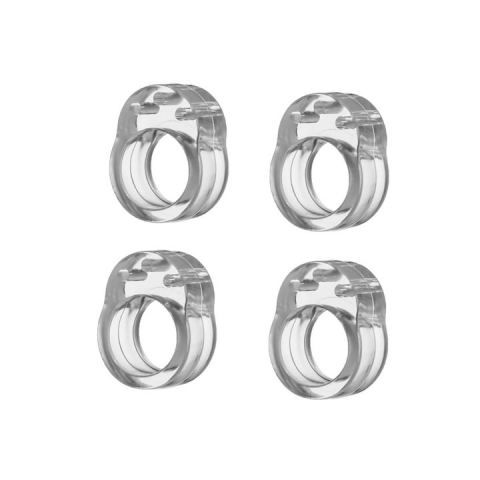 CASA & GRADINA - Set 4 bucati opritor, protectie pentru maner usa, silicon, montare usoara, 31 x 23 x 17 mm, transparent