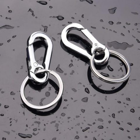 Set 12 brelocuri tip carabina, 8.5 x 4 cm, metal, argintiu [5]