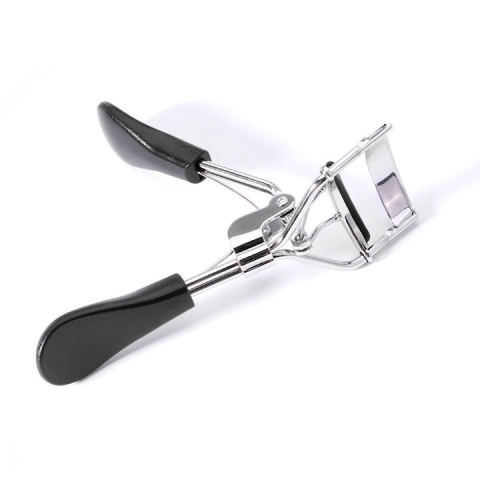 Ondulator pentru gene, tip cleste, manere confortabile, design ergonomic, metalic, 10 x 4 cm, negru [2]