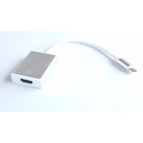 Adaptor USB 3.1 Tip-C tata la HDMI mama, cablu 10 cm, alb [3]