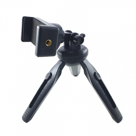 Mini trepiezi - Mini trepied extensibil,cap rotativ 360 grade cu suport universal pentru telefon,filet 1/4