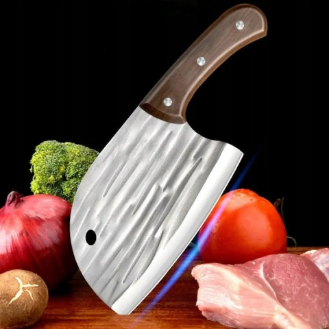 Satar de bucatarie, otel inoxidabil/lemn, maner ergonomic, 25 cm [2]