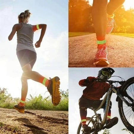 Banda reflectorizanta pentru siguranta, portocaliu, 30 x 3 cm [2]