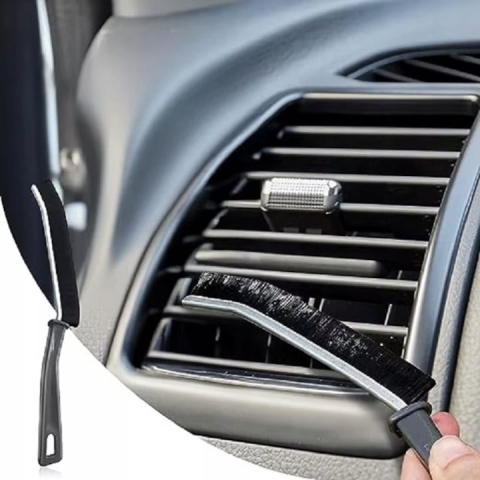 Perie pentru curatare spatii inguste, greu accesibile, maner ergonomic, diverse suprafete, plastic, 23 x 2 cm, negru [11]