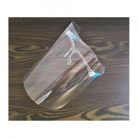 Viziera de protectie, cu rama de ochelari, transparenta, plastic, reutilizabila [3]